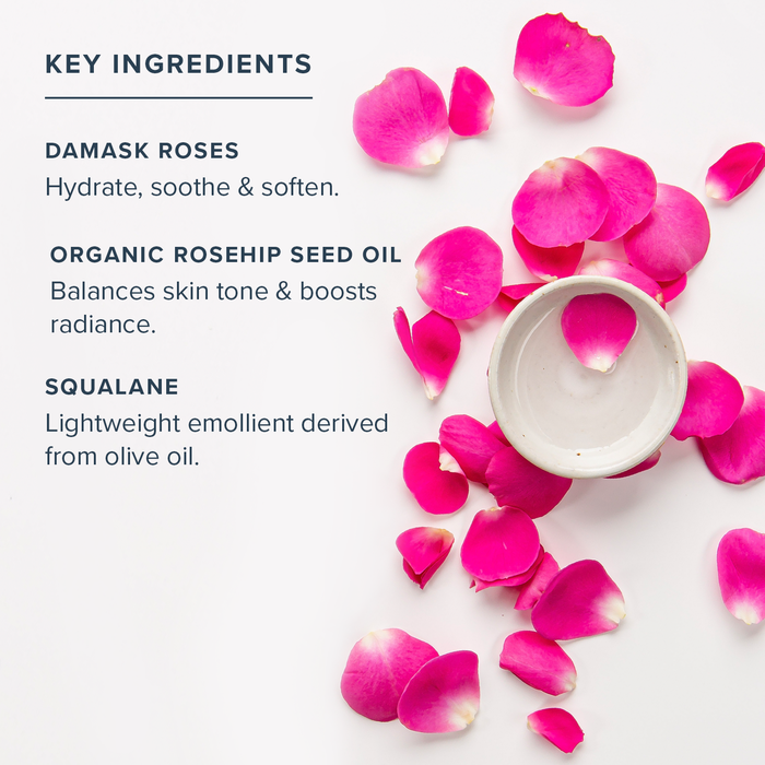 HERITAGE STORE Rose Oil Nourishing Treatment - Hydrating Face Oil for a Natural Glow - Dry to Combination Skin Care w/ Organic Rosehip Seed Oil, Damask Rose, Squalane Oil, Vegan, 60-Day Guarantee, 1oz