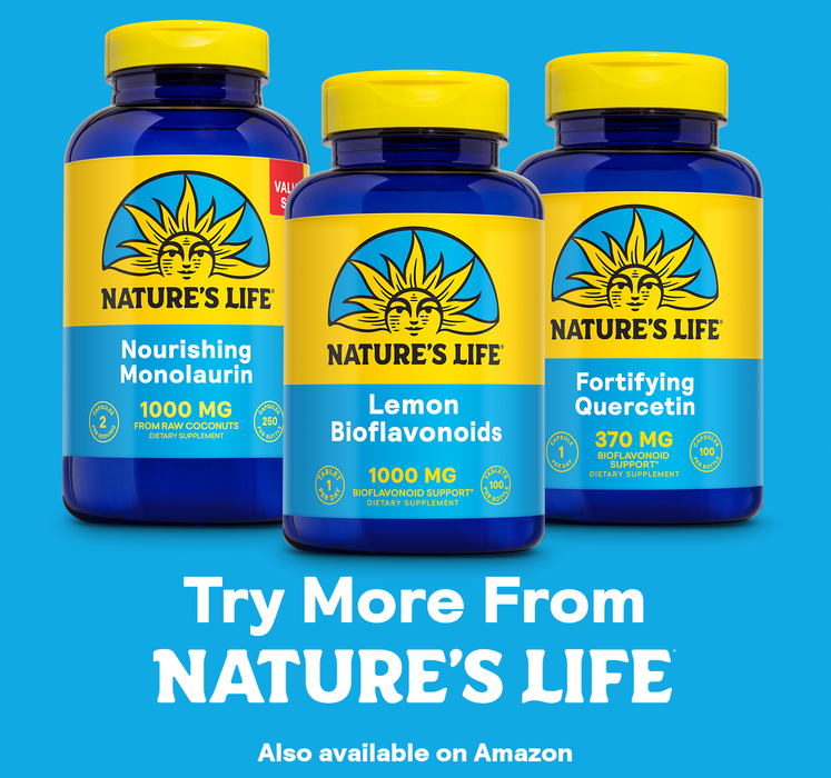 Nature's Life Lemon Bioflavonoids 1000mg - Citrus Bioflavonoids Supplement with Hesperidin and Rutin - Antioxidant and Cellular Support, Vitamin C Absorption - 60 Day Guarantee, 100 Serv, 100 Tablets