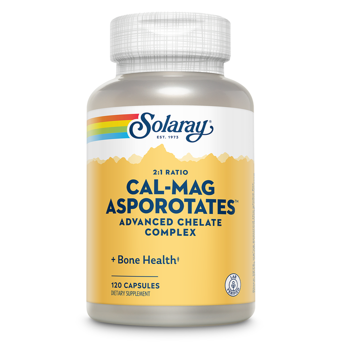 Solaray Calcium & Magnesium Asporotate 2:1, Capsule (Btl-Plastic) | 120ct